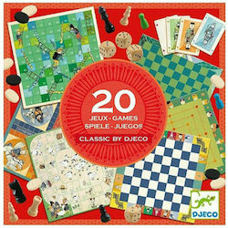 Djeco Board Game 20 Κλασικά Επιτραπέζια for 1-4 Players 6+ Years 05219 (EN)