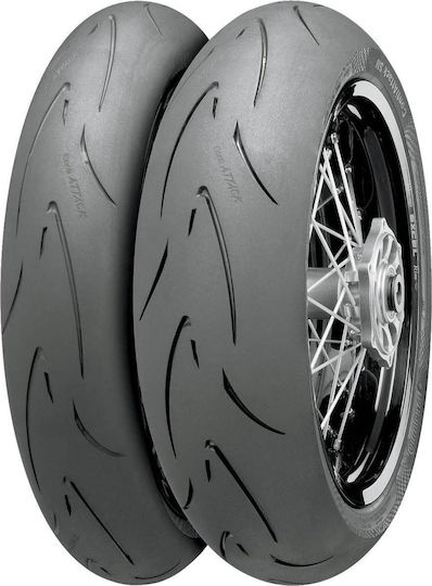 Continental ContiAttack SM 110/70-17 54H Безкамерна Спорт Гума за Мотоциклет Предна Medium