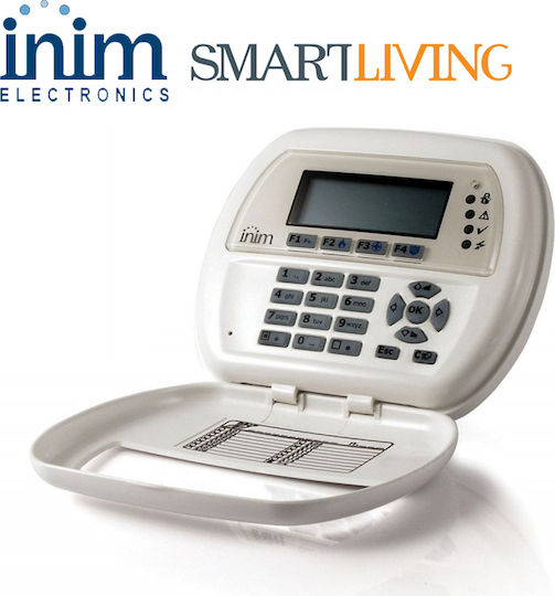 Inim JOY/MAX Tastatură de control acces securitate cu ecran în Alb Culoare
