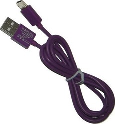 Volte-Tel 8112041 Reguläres USB 2.0 in Micro-USB 1m Lila