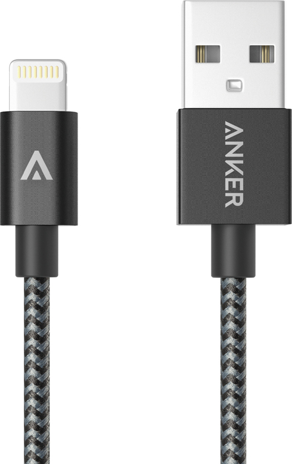 Anker Braided USB to Lightning Cable Black 0.9m (A7136011) Skroutz.gr