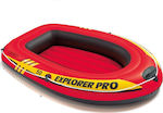 Intex Explorer Pro 50 Παιδική Φουσκωτή Βάρκα από 6 Ετών με Κουπιά Κόκκινη 137x85εκ.
