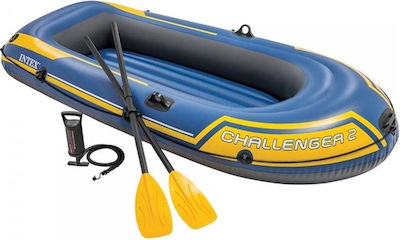 Intex Chalenger 2 Inflatable Boat for 2 Adults with Paddles & Pump 236x114cm