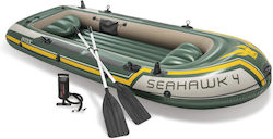 Intex Seahawk 4 Inflatable Boat for 4 Adults with Paddles & Pump 351x145cm