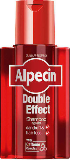 Alpecin Double Effect Caffeine Anti-Mătreață și Anti-Căderea Părului Sampon de Par pentru Păr Fragil 200ml