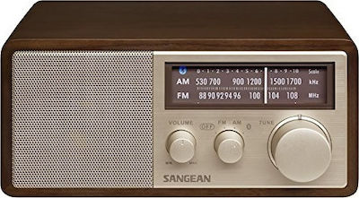 Sangean WR-11BT Retro Tabletop Radio with Bluetooth Brown