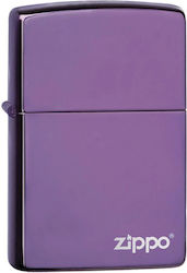 Zippo Classic Logo Windproof Lighter Flame Purp...