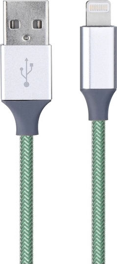 Braided USB-A to Lightning Cable Green 1m (NT7211 Green)