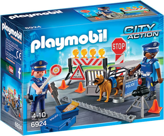 Playmobil City Action Baricadă Polițienească pentru 4-10 ani