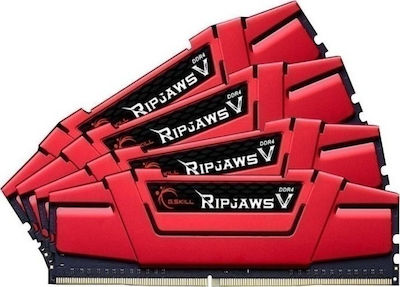 G.Skill Ripjaws V 32GB DDR4 RAM με 4 Modules (4x8GB) και Ταχύτητα 3200 για Desktop
