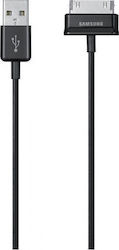 Samsung ECC1DP0UBE USB to 30-Pin Cable Μαύρο 1m (GH39-01602A)