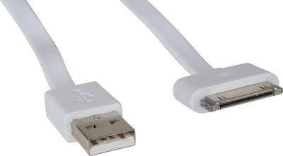 Sandberg Plat Cablu USB spre 30-Pin Alb 1m (440-89) 1buc