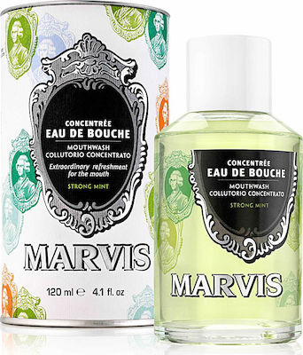 Marvis Concentrated Mouthwash Strong Mint Устен препарат Ежедневна защита 120мл