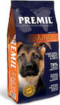 Premil Super Premium Junior 15kg Dry Food for Puppies of Medium & Large Breeds with Rice, Turkey and Chicken