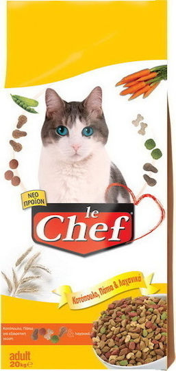 Adult Cat Chicken Duck & Vegetables Dry Food for Adult Cats with Chicken 15kg
