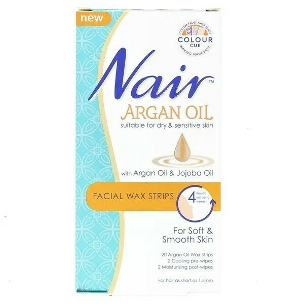Nair Facial Wax Strips Argan Oil 20τμχ Skroutz.gr