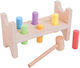Big Jigs Hammer Toy Cylinders with Hammer made of Wood for 12++ Months