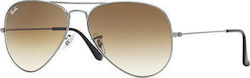 Ray Ban Aviator Слънчеви Очилa Сребърен с Метална Рамка