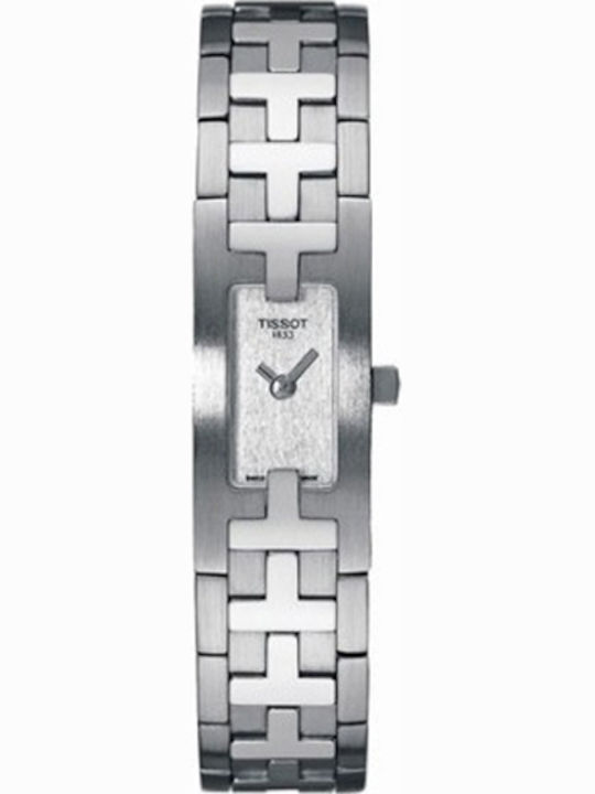 Tissot Γυναικείο Ρολόι Μπαταρίας με Ασημί Μεταλλικό Μπρασελέ