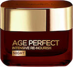 L'Oreal Paris Age Perfect Intensive Re-Nourish Moisturizing Night Balm Suitable for Dry Skin 50ml