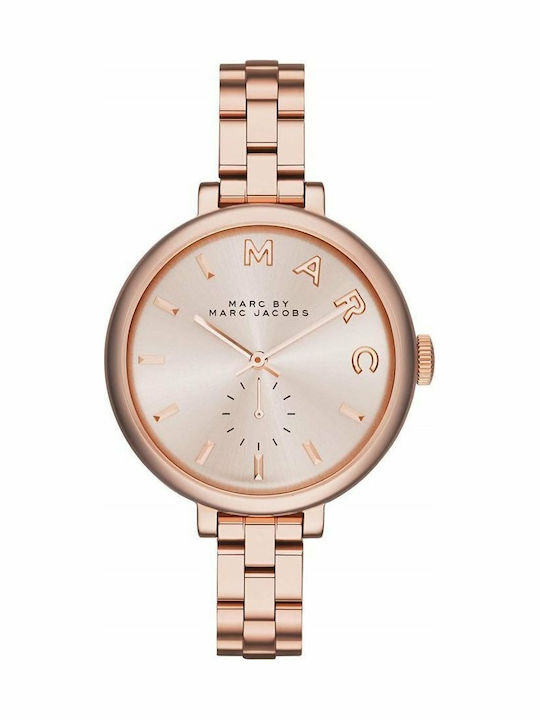Marc Jacobs Sally Ρολόι Μπαταρίας με Μεταλλικό Μπρασελέ