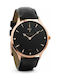 Nick Cabana Nilaya Suit Watch Battery with Black Leather Strap NC201