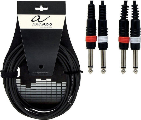 Alpha Audio Cable 2 x 6.3mm male - 2x 6.3mm male 3m (190.175)
