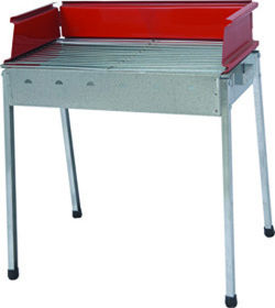 Gekas Metal Grill Simple Red Galvanized No50 - No60 Galvanized Charcoal Grill