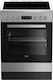 Beko Κουζίνα 65lt με Κεραμικές Εστίες Π60εκ. Inox