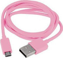 Volte-Tel Regulär USB 2.0 auf Micro-USB-Kabel Rosa 1m (8112058) 1Stück