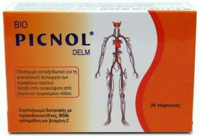 Medichrom Bio Picnol Delm Χάπια για Ευρυαγγείες 30 κάψουλες