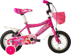 Trail Angels 12" Kids Bicycle BMX Fuchsia