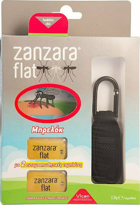 Vican Zanzara Flat Repelent pentru insecte Keychain Potrivit pentru copii Black