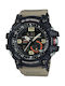Casio G-Shock Master of G-Land Mudmaster Battery Chronograph Watch with Rubber Strap Beige