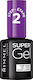 Rimmel Super Gel Step 2 No Light Top Coat for Semi-Permanent Nail Polish 12ml