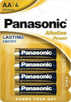 Panasonic Alkaline Power Μπαταρίες AA 1.5V 4τμχ