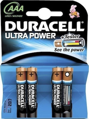 Duracell Ultra Power Αλκαλικές Μπαταρίες AAA 1.5V 4τμχ