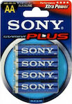 Sony Stamina Plus Αλκαλικές Μπαταρίες AA 1.5V 4τμχ