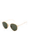 Ray Ban RB3447 112/58 Polarized Sunglasses with Gold Metal Frame and Green Polarized Lens RB3447 112/58