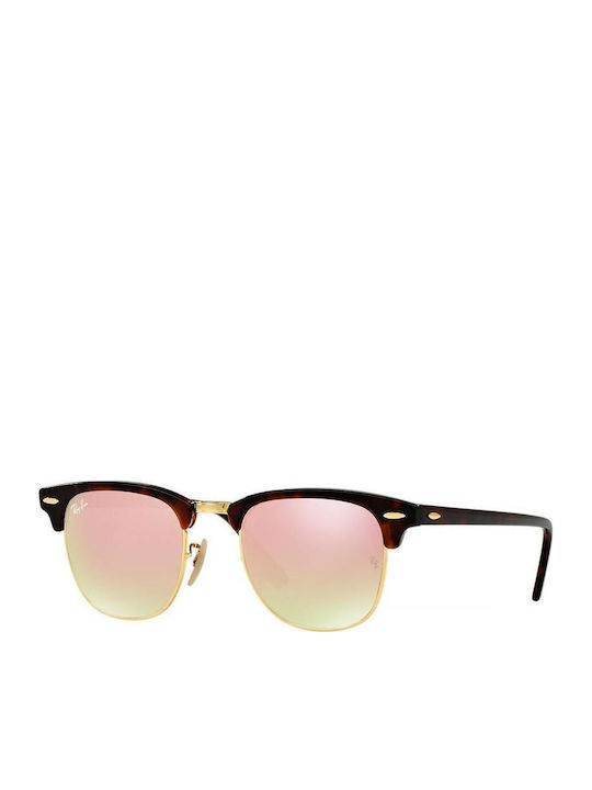 Ray Ban Clubmaster Unisex Sunglasses with Brown...