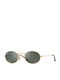 Ray Ban Unisex Sonnenbrille mit Gold Metall Gestell und Grün Linse RB3547N 001