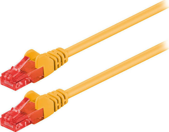 Goobay U/UTP Cat.6 (Gigabit) Network Cable Ethernet 0.25m Yellow