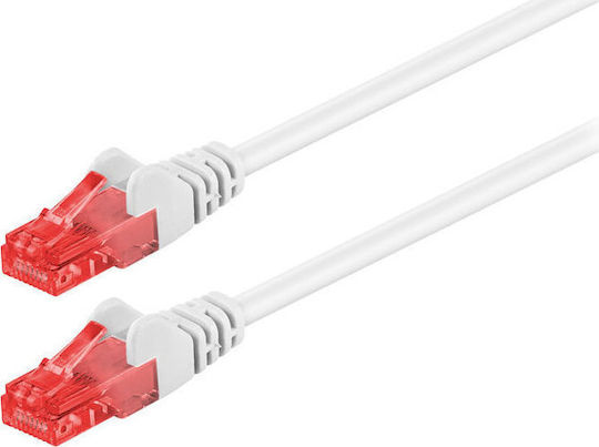 Goobay U/UTP Kat.6 Ethernet Netzwerkkabel 0,5m Weiß