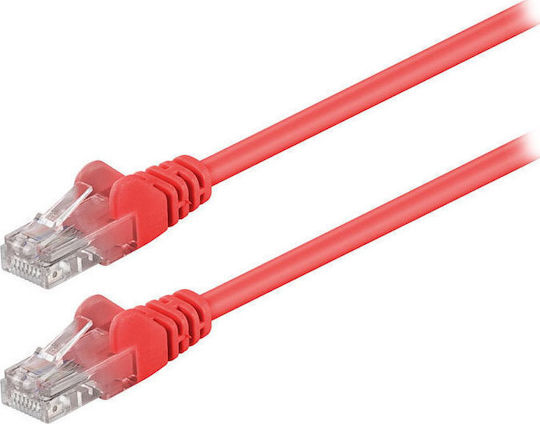 Goobay U/UTP Cat.5e (Gigabit) Network Cable Ethernet 0.25m Red