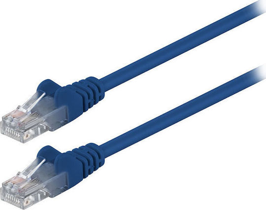 Goobay U/UTP Cat.5e (Gigabit) Καλώδιο Δικτύου Ethernet 0.25m Μπλε