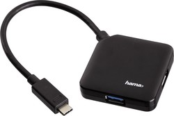 HAMA USB Hub 4 Θυρών (USB-C) 00135750 HAMA USB Hub 4 Θυρών (USB-C) 00135750