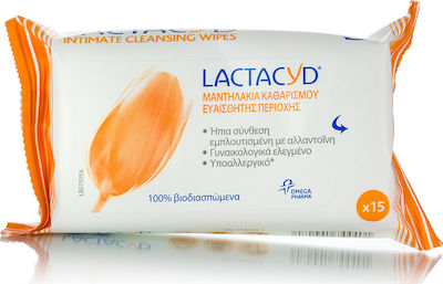 Lactacyd Intimate Intimate Area Cleansing Wipes 15pcs