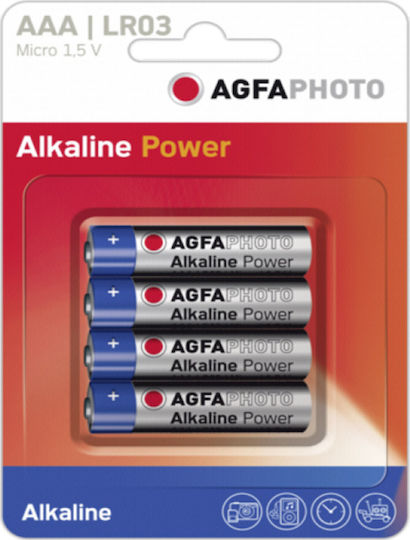 AgfaPhoto Алкални Батерии AAA 1.5V 4бр