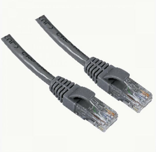 Aculine U/UTP Cat.5 (100Mbps) Καλώδιο Δικτύου Ethernet 5m Γκρι