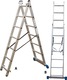 Profal Dublu Scara combinata Aluminiu 2x10